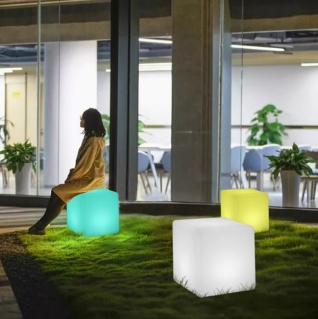 Светильник Куб 30 питание от сети 220В, RGB