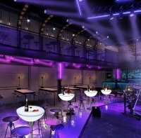 Стол светящийся квадратный на металическом основании 60х60х96 Стол светящийся квадратный на металическом основании 60х60х96